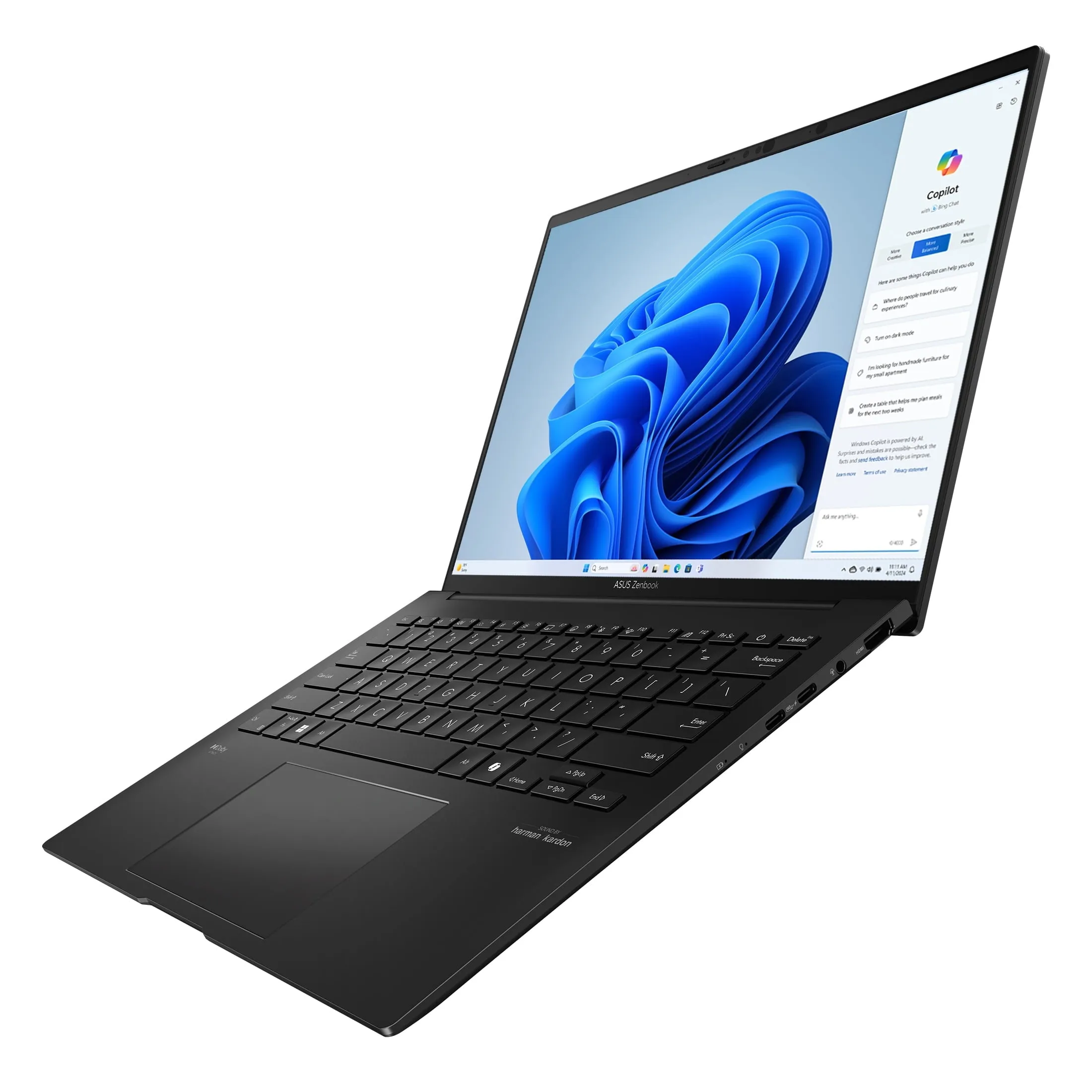 ASUS UM3406HA-WS74T Zenbook 14" WUXGA Touchscreen Ryzen 7 8840HS 3.3GHz AMD Radeon 780M Graphics 16GB RAM 512GB SSD Win 11 Home Jade Black
