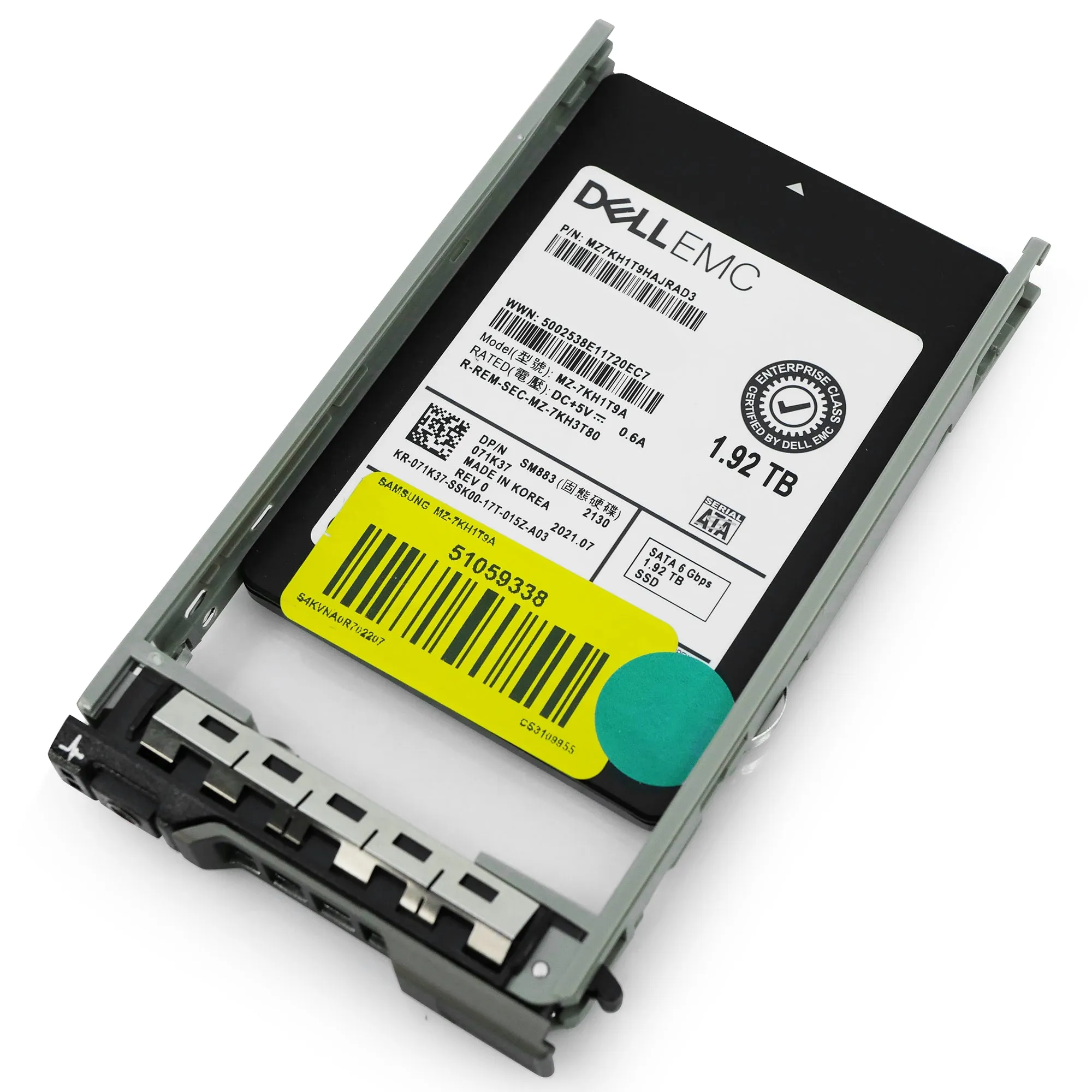 Dell G13 071K37 1.92TB 3 DWPD SATA 6Gb/s MLC 2.5in Refurbished SSD