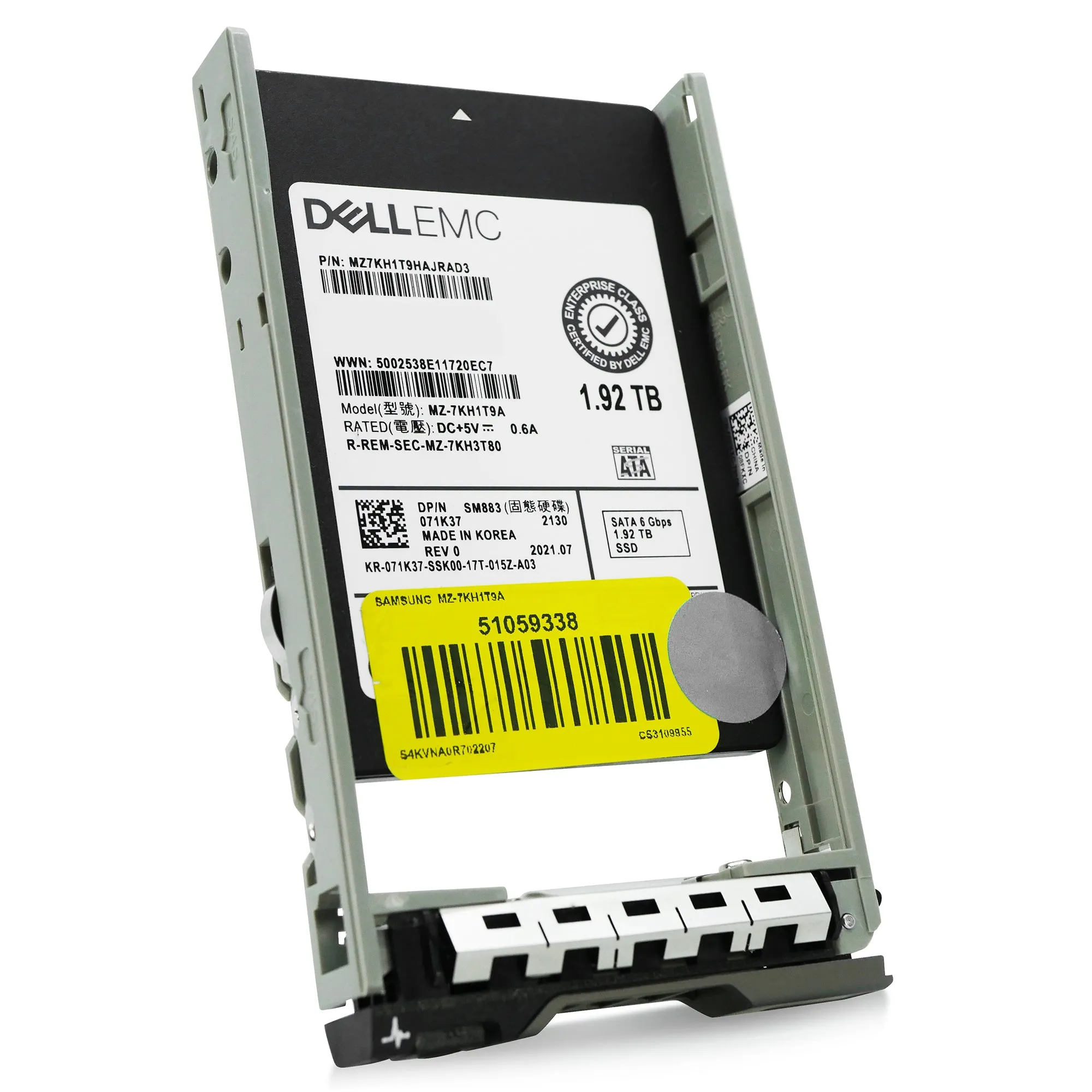 Dell G13 071K37 1.92TB 3 DWPD SATA 6Gb/s MLC 2.5in Refurbished SSD