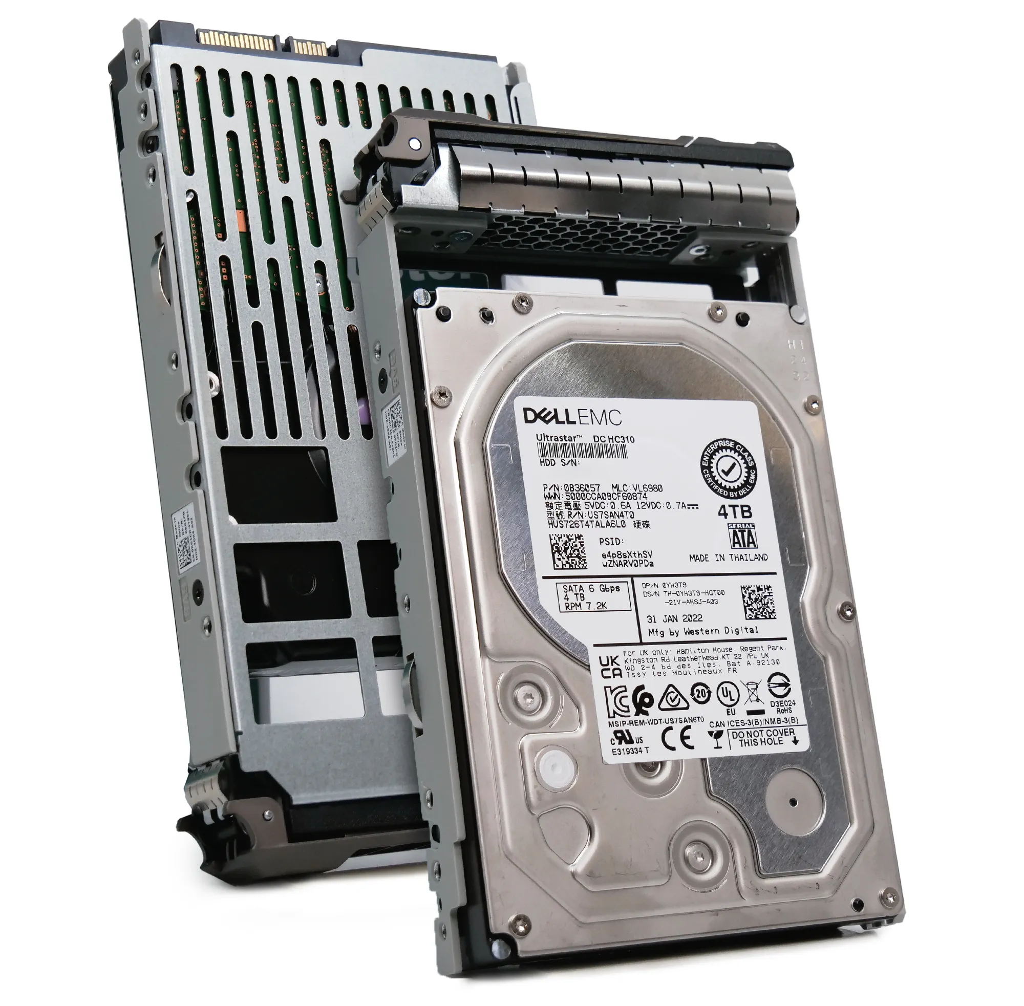 Dell G13 0YH3T9 4TB 7.2K RPM SATA 6Gb/s 512n 3.5in Refurbished HDD