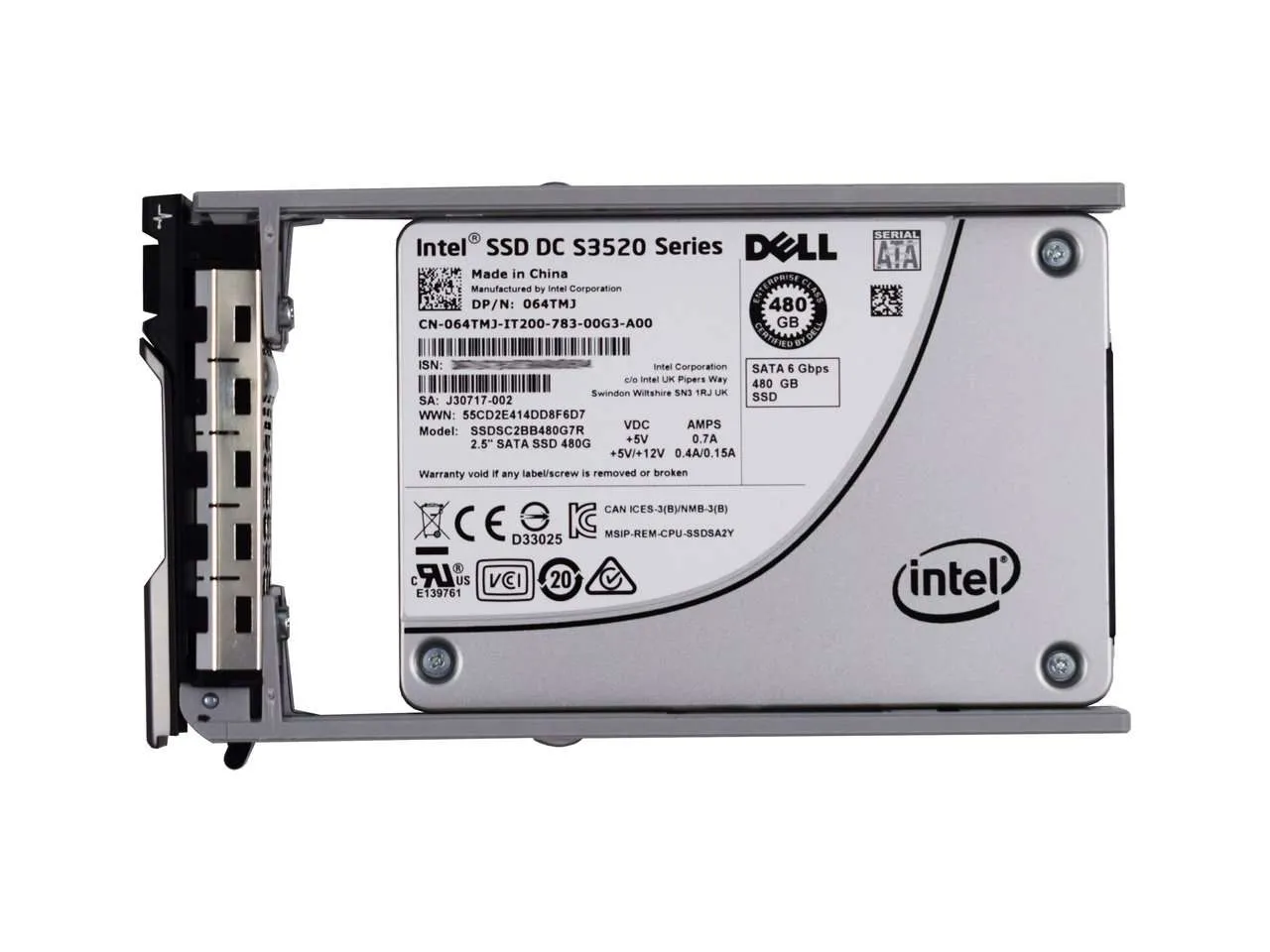 Dell G13 64TMJ 480GB SATA 6Gb/s 2.5" Read Intensive SSD
