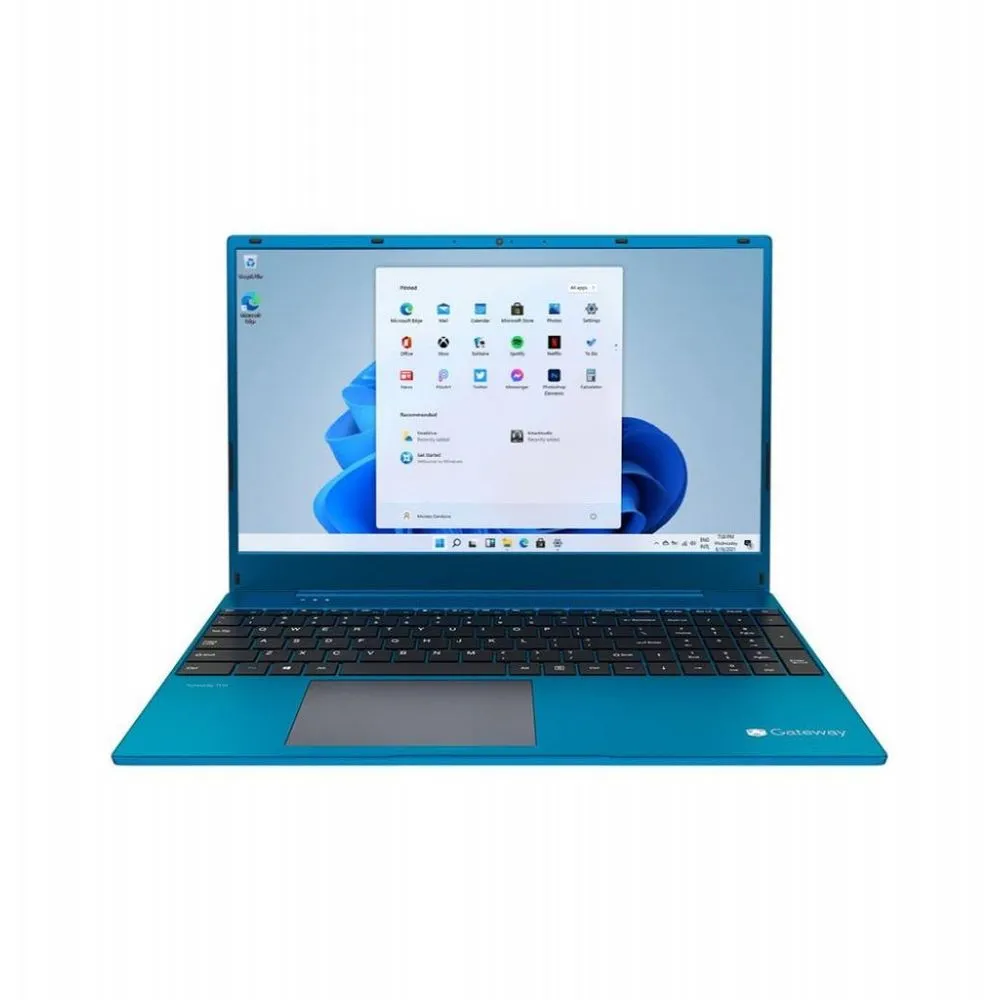 Gateway GWNR71517-BL 15.6" FHD Ryzen 7 3700U 2.3GHz AMD Radeon RX Vega 10 Graphics 8GB RAM 512GB SSD Win 11 Home Blue