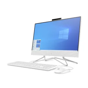 HP 22-DD0010 21.5" FHD Athlon Silver 3050U 2.3GHz AMD Radeon Graphics 4GB RAM 256GB SSD Win 10 Home White