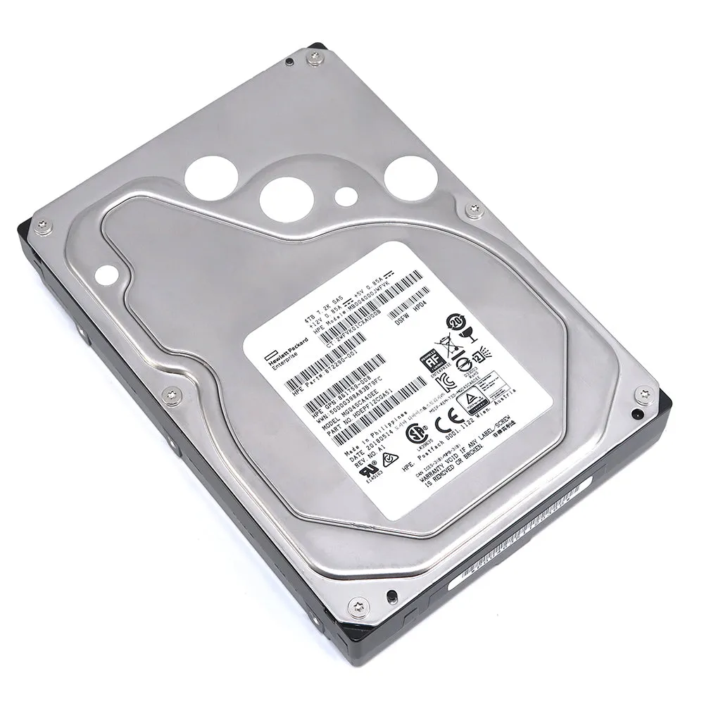 HP MG04SCA MG04SCA40EE HDEPF12CGA51 / 872290-001 4TB 7.2K RPM SAS 12Gb/s 512e 3.5in Hard Drive