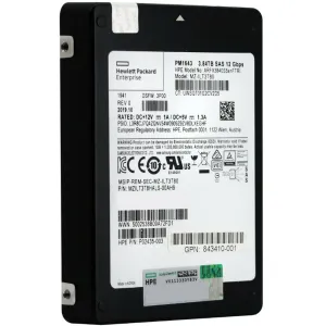 HP PM1643 MZILT3T8HALS-00AH9 P02435-003 3.84TB SAS 12Gb/s 2.5in Solid State Drive