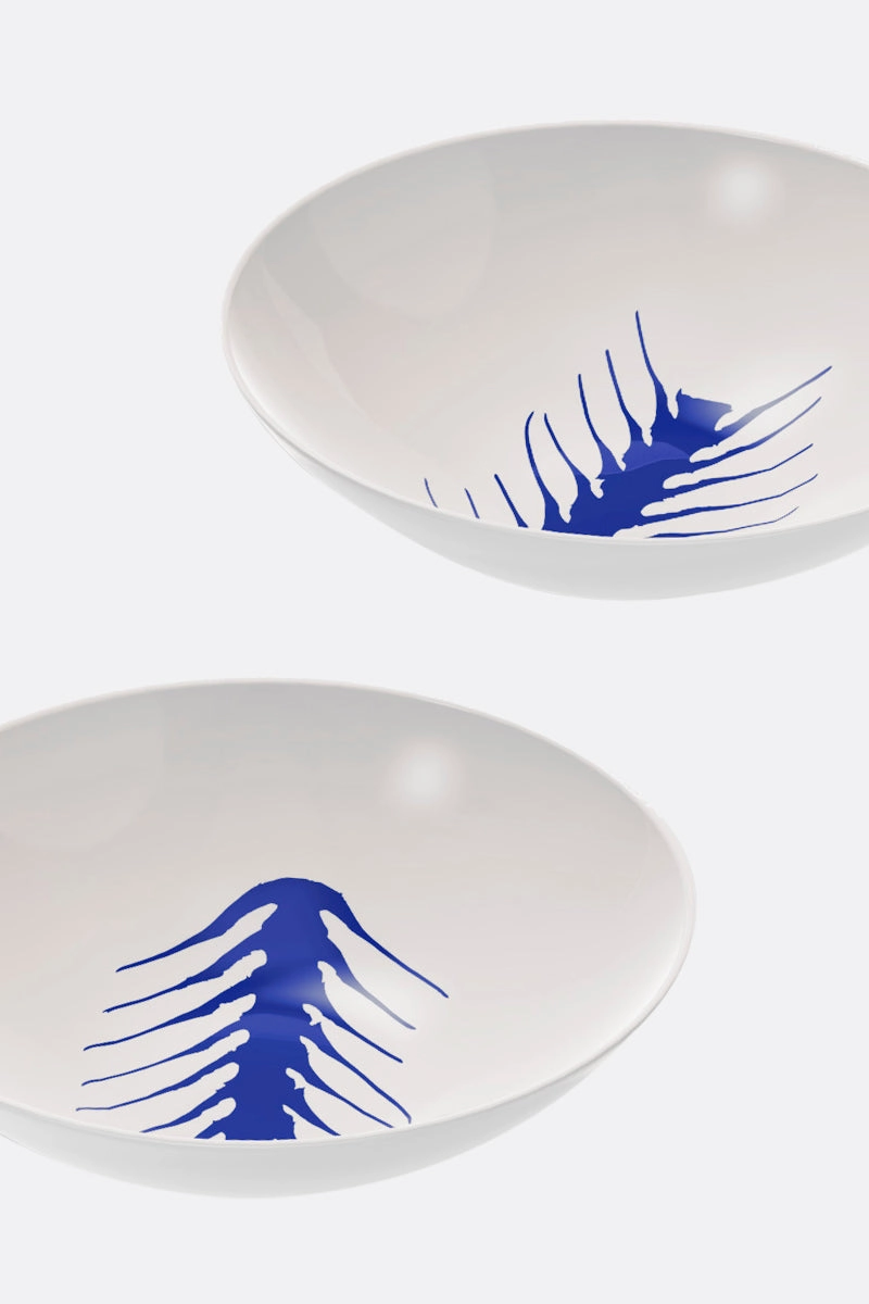 Le Monde de Charlotte Perriand: Arête porcelain two soup plate set