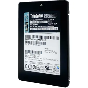 Lenovo PM883 MZ7LH3T8HMLT 01PE104 3.84TB SATA 6Gb/s 2.5in Solid State Drive