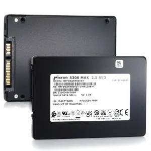 Micron 5300 MAX MTFDDAK960TDT 1AW1ZABYY 960GB SATA 6Gb/s 3D TLC 5DWPD 2.5in Enterprise Solid State Drive