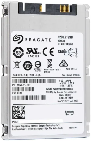 Seagate 1200.2 ST400GM0263 400GB SAS 12Gb/s 1.8" SED SSD