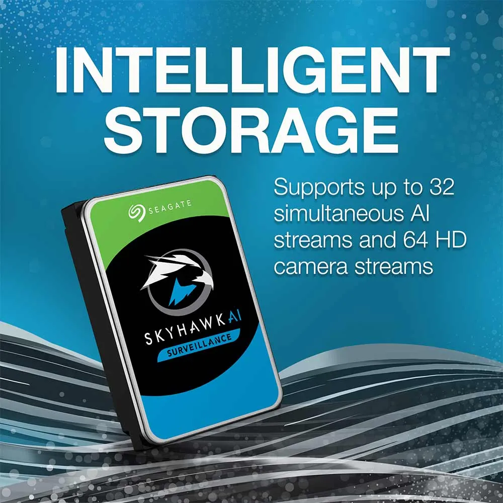 Seagate Skyhawk Surveillance ST8000VX0002 8TB 7.2K RPM SATA 6Gb/s 4kn 3.5in Hard Drive