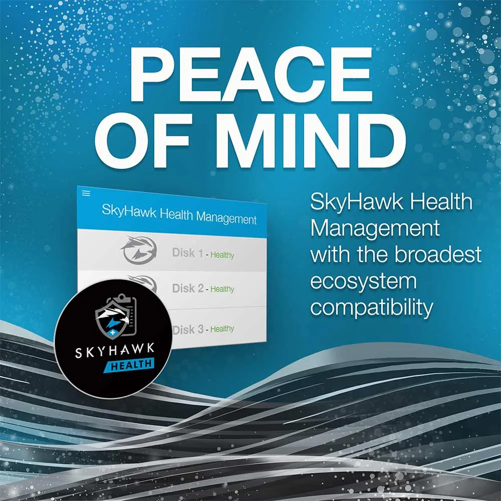 Seagate Skyhawk Surveillance ST8000VX0002 8TB 7.2K RPM SATA 6Gb/s 4kn 3.5in Hard Drive