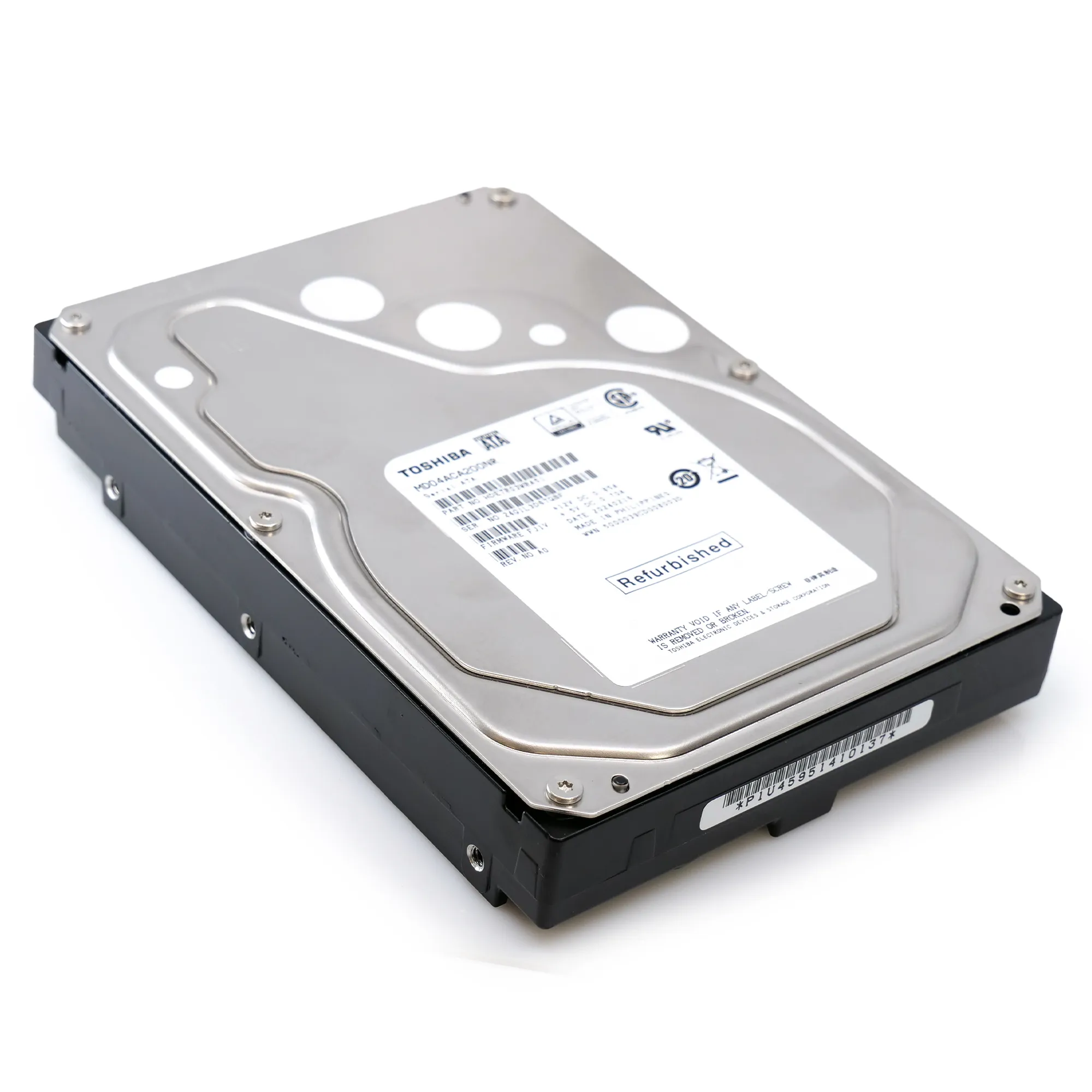 Toshiba MD04 MD04ACA200NR 2TB 7.2K RPM SATA 6Gb/s Desktop 3.5in Recertified Hard Drive