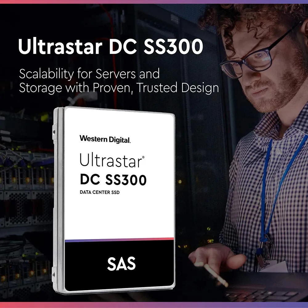 Western Digital Ultrastar DC SS300 HUSTR7619ASS200 1.92TB SAS 12Gb/s Read Intensive ISE 2.5in Solid State Drive